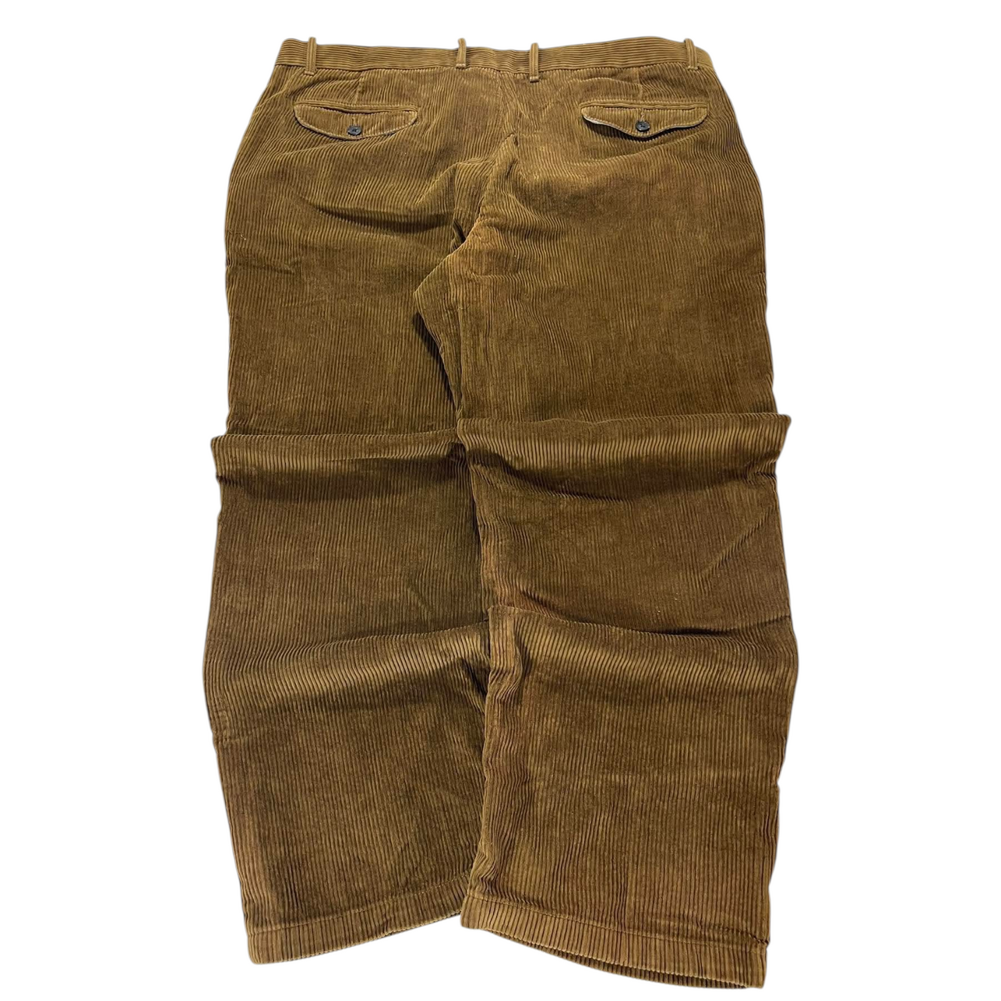 VINTAGE M&S BROWN CORDUROY TROUSERS (40)