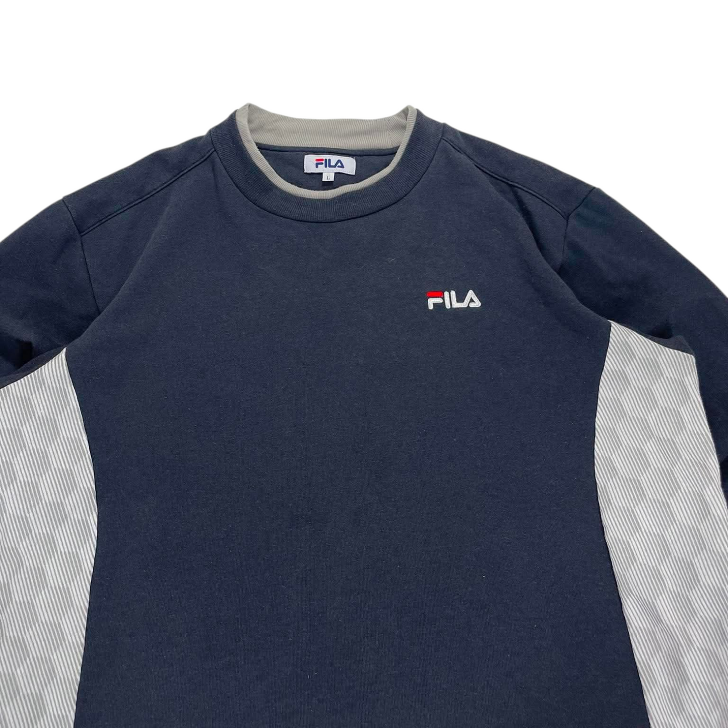 VINTAGE FILA CREWNECK WITH EMBROIDERED LOGO (L)