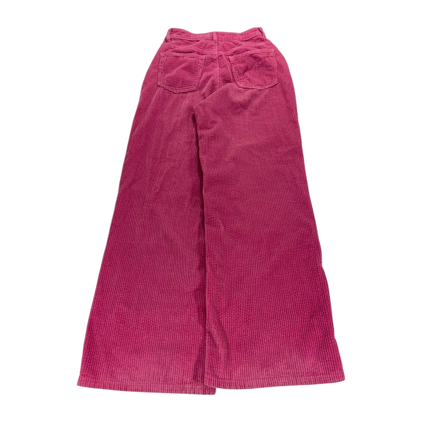 WOMENS PINK CORDUROY WIDE LEG PANTS (24)