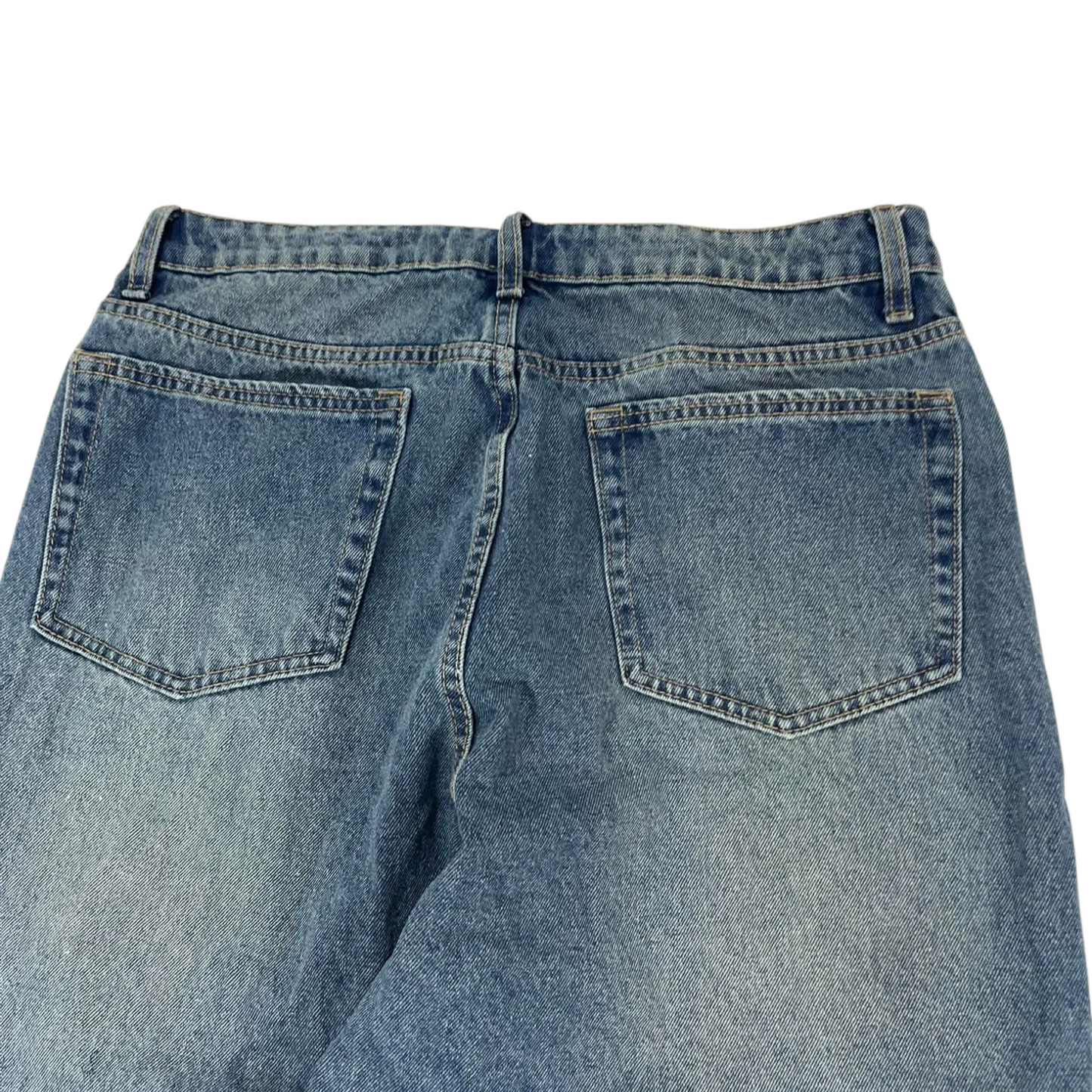 VINTAGE BAGGY BLUE DENIM JEANS (32)