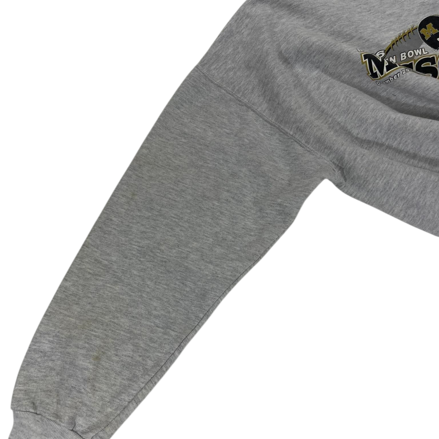 LEE GREY MISSOURI TIGERS CREWNECK SWEATSHIRT (L)