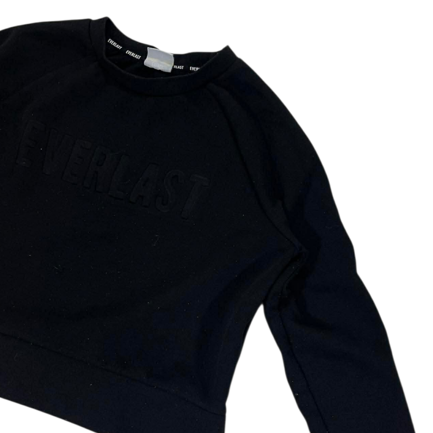 CROPPED STYLE EVERLAST BLACK SWEATER (10 W)