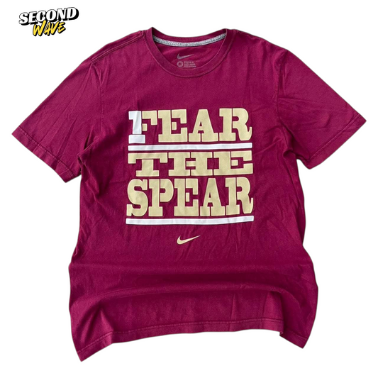 NIKE FLORIDA STATE UNIVERSITY BURGUNDY FEAR THE SPEART-SHIRT (M)