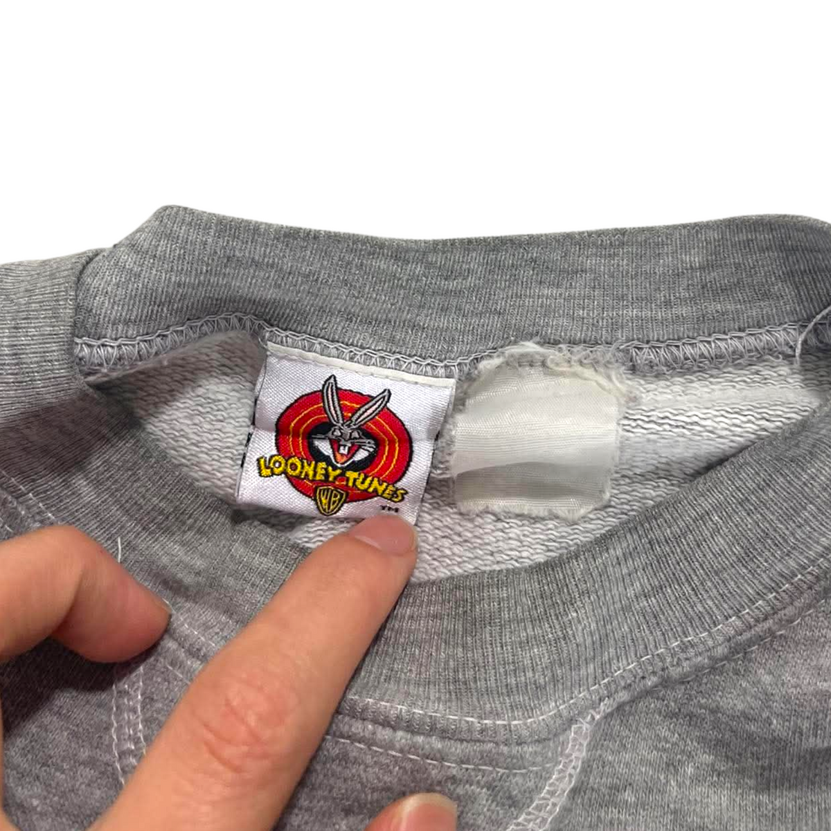 VINTAGE LOONEY TUNES TAZ GRAY CREWNECK (M)