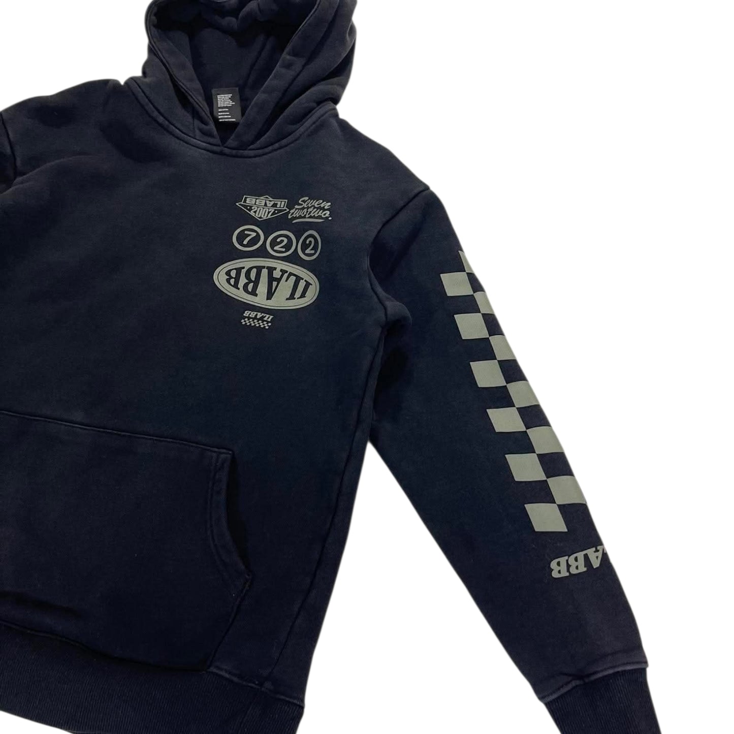 ILABB FADED BLACK HOODIE (XS)