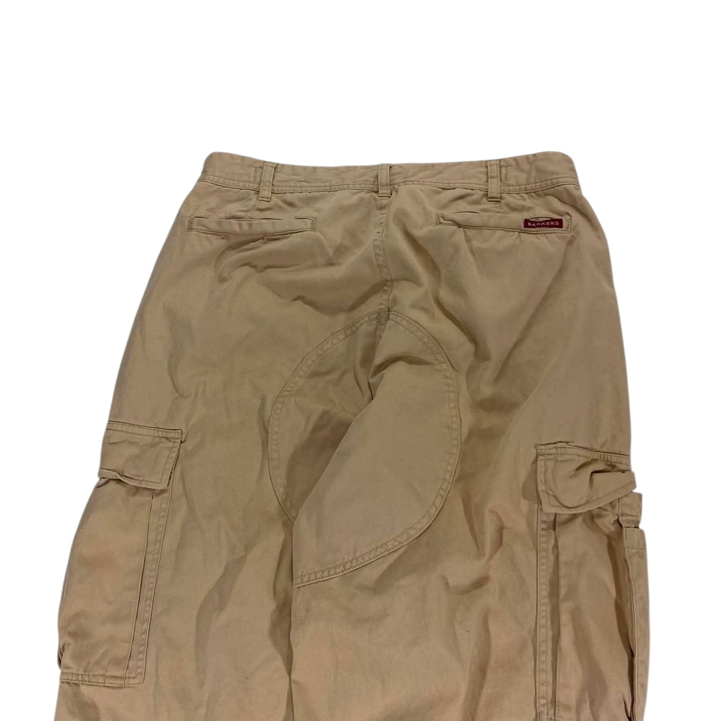 TRASHED VIBES BARKERS TAN CARGO PANTS (32)