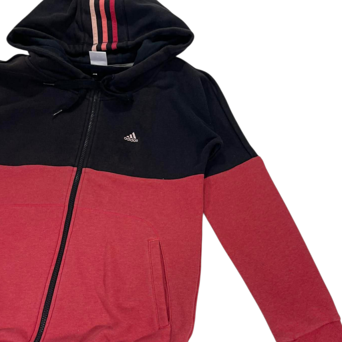 ADIDAS TWO TONED ZIP UP HOODIE (M)