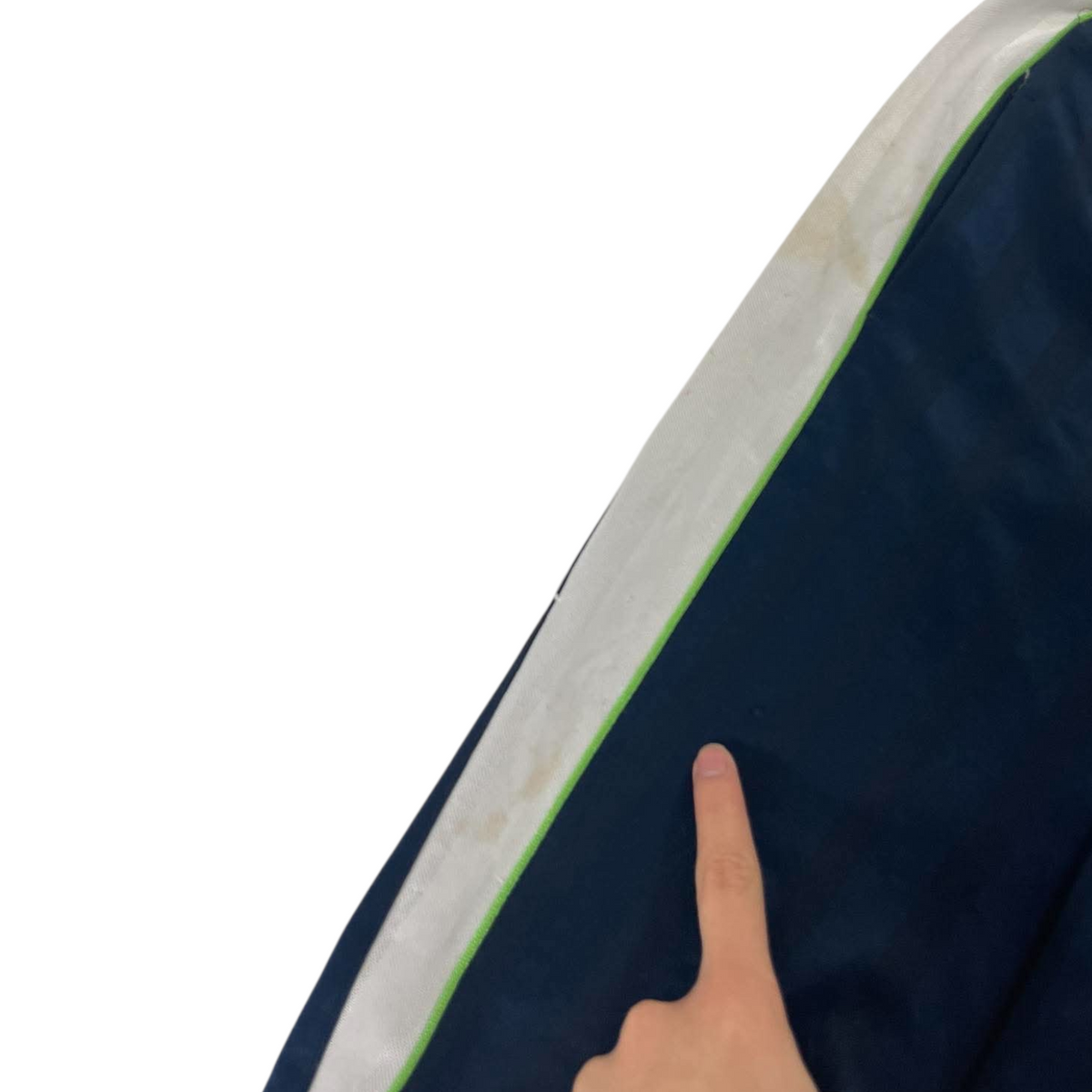 NIKE NAVY PINSTRIPE TRACK PANTS² (M)