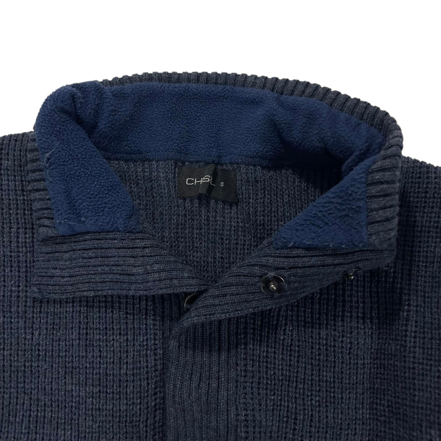 VINTAGE CHISEL LONG SLEEVE POLO SHIRT (S-M)