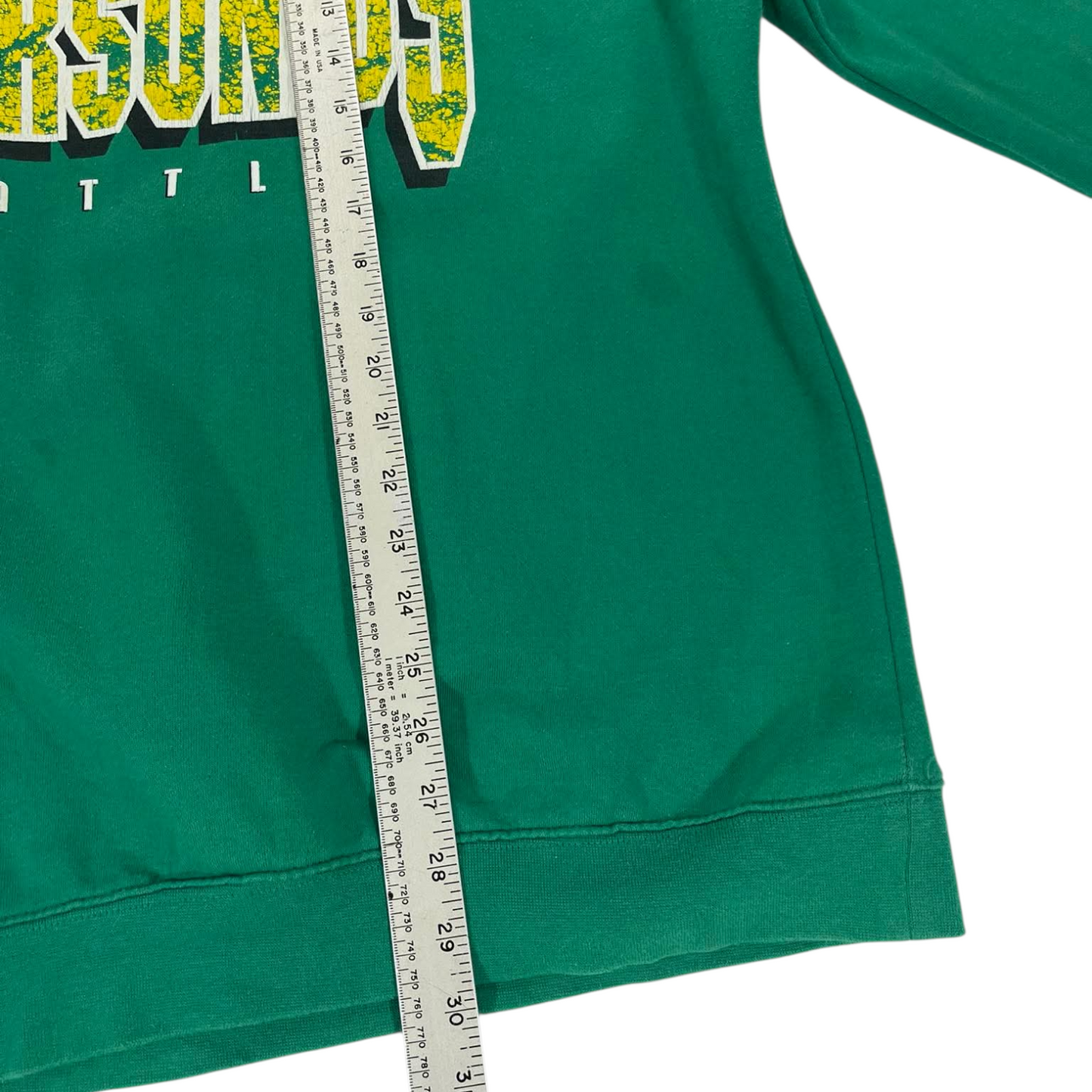 SEATTLE SUPERSONICS GREEN CREWNECK SWEATSHIRT (XXL)