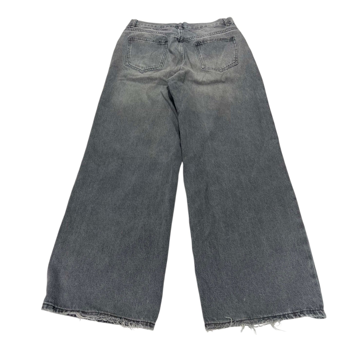 GLASSONS GRAY DENIM WASH BAGGY PANTS (10)