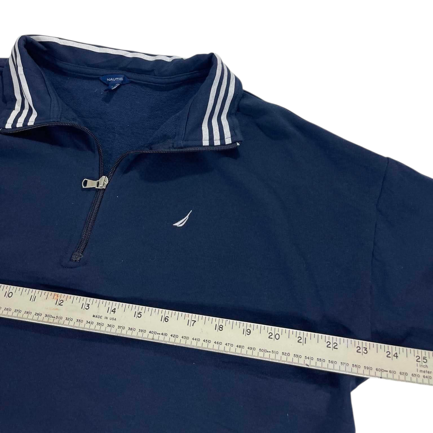 VINTAGE NAUTICA NAVY QUARTER ZIP (XL)