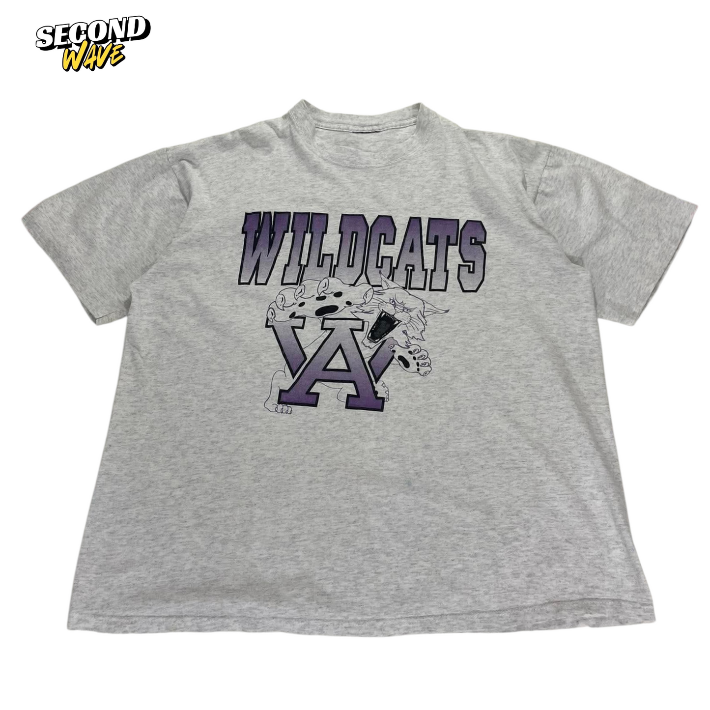 90s GREY WILDCATS T-SHIRT (L)