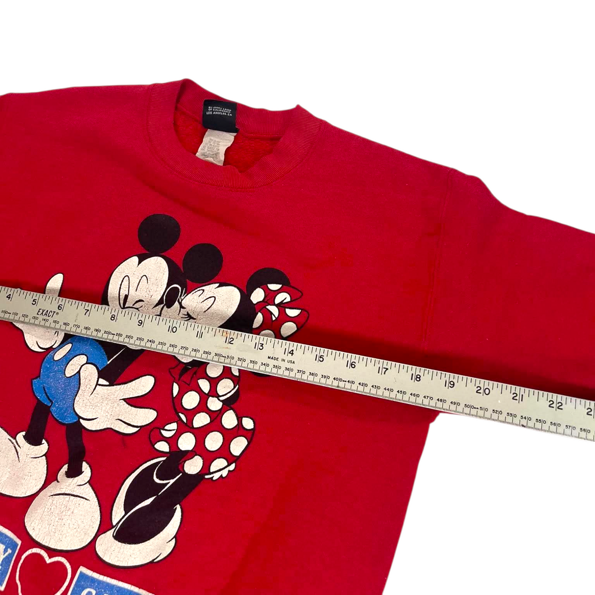 VINTAGE DISNEY MICKEY & MINNIE RED CREWNECK (S)