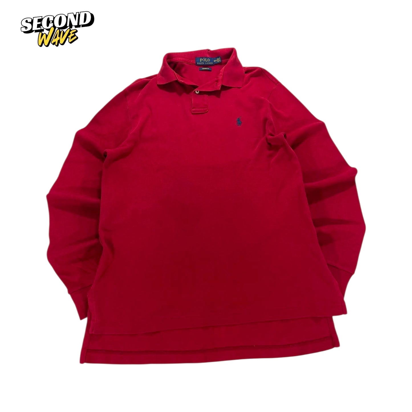 RALPH LAUREN POLO RED LONGSLEEVE (M)