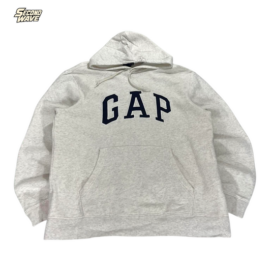 Y2K CREAM GAP GRAY HOODIE (L)
