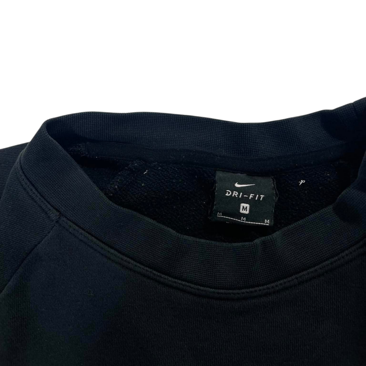 CROPPED STYLE NIKE DRI-FIT BLACK CREWNECK (M)