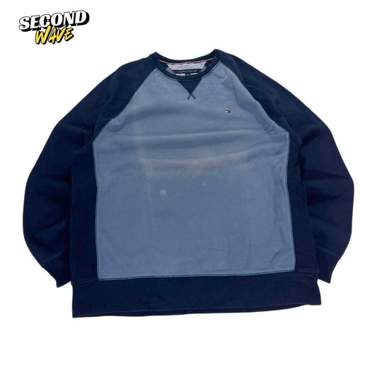FADED TOMMY HILFIGER NAVY BLUE SWEATSHIRT (L)