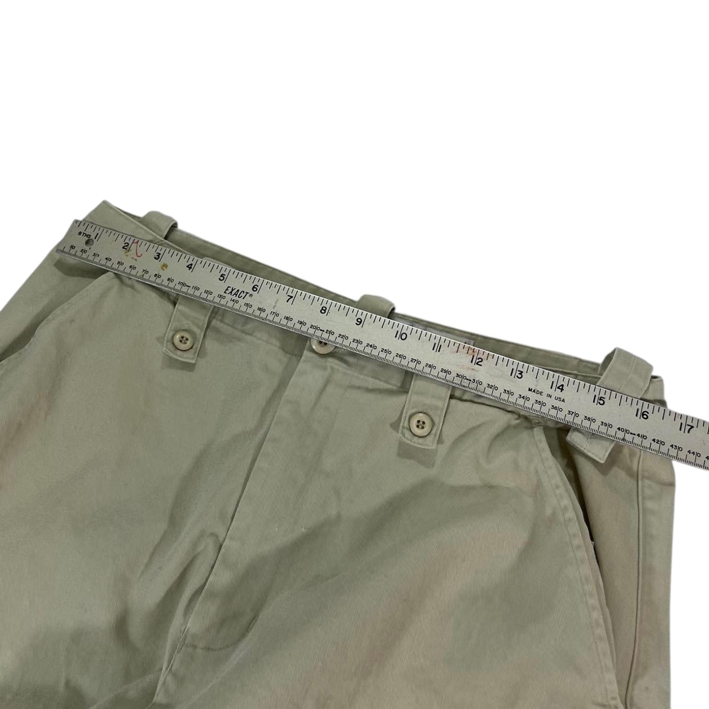 THE BLUE DENIM CO. KHAKI CARGO WIDE LEG PANTS (34)