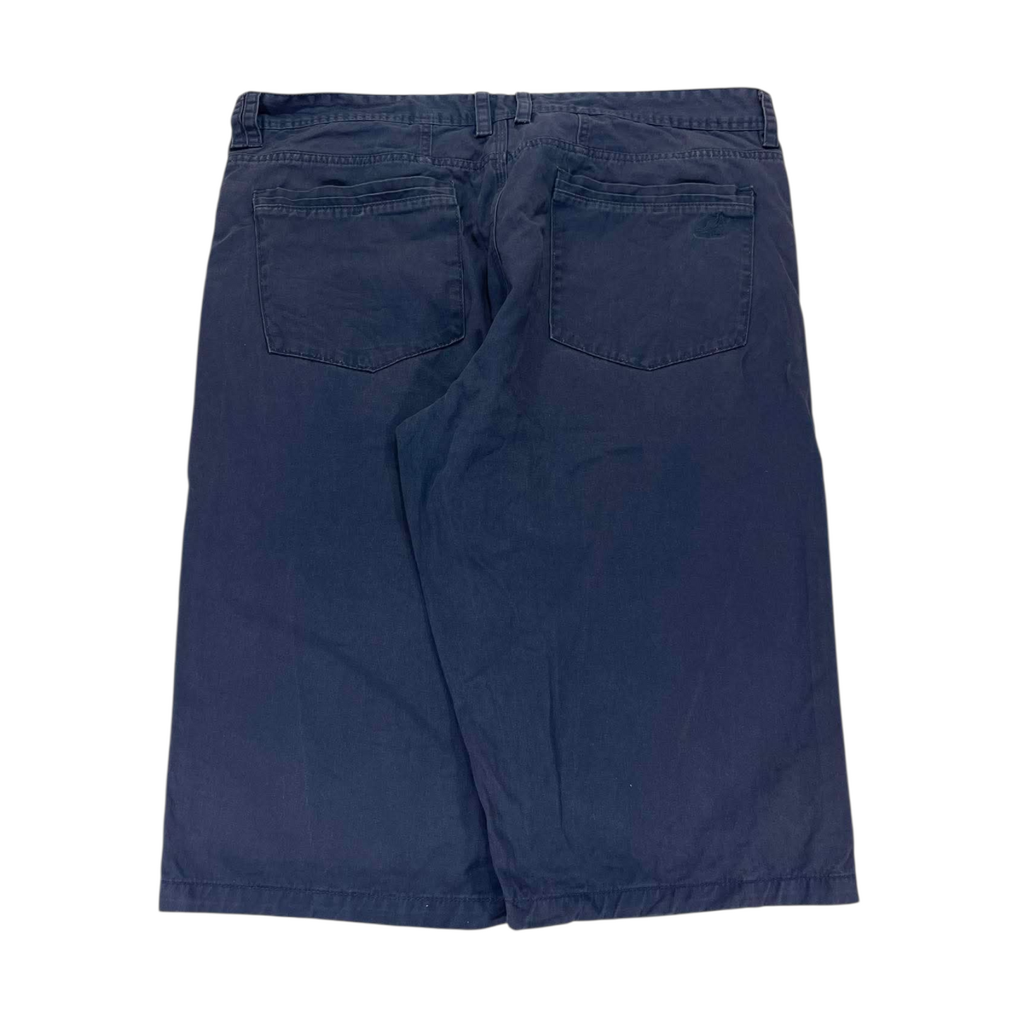 VINTAGE KANGOL NAVY BLUE SHORTS WITH A RELAXED FIT (40)