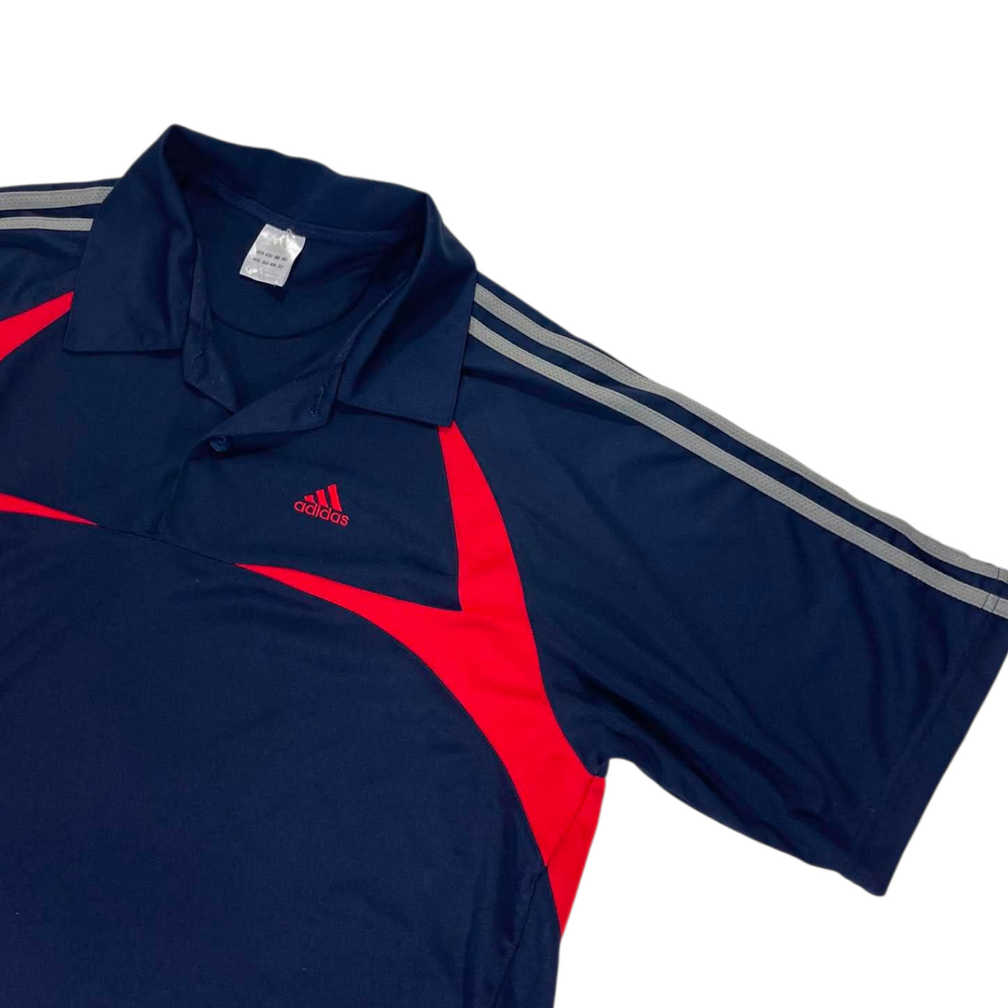 ADIDAS NAVY BLUE POLO SHIRT (L)