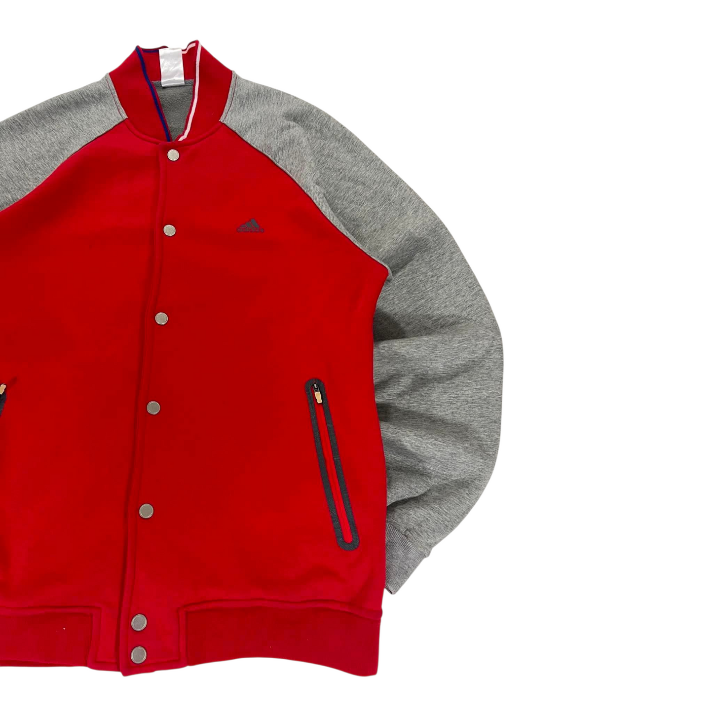 VINTAGE ADIDAS RED VARSITY JACKET (L)