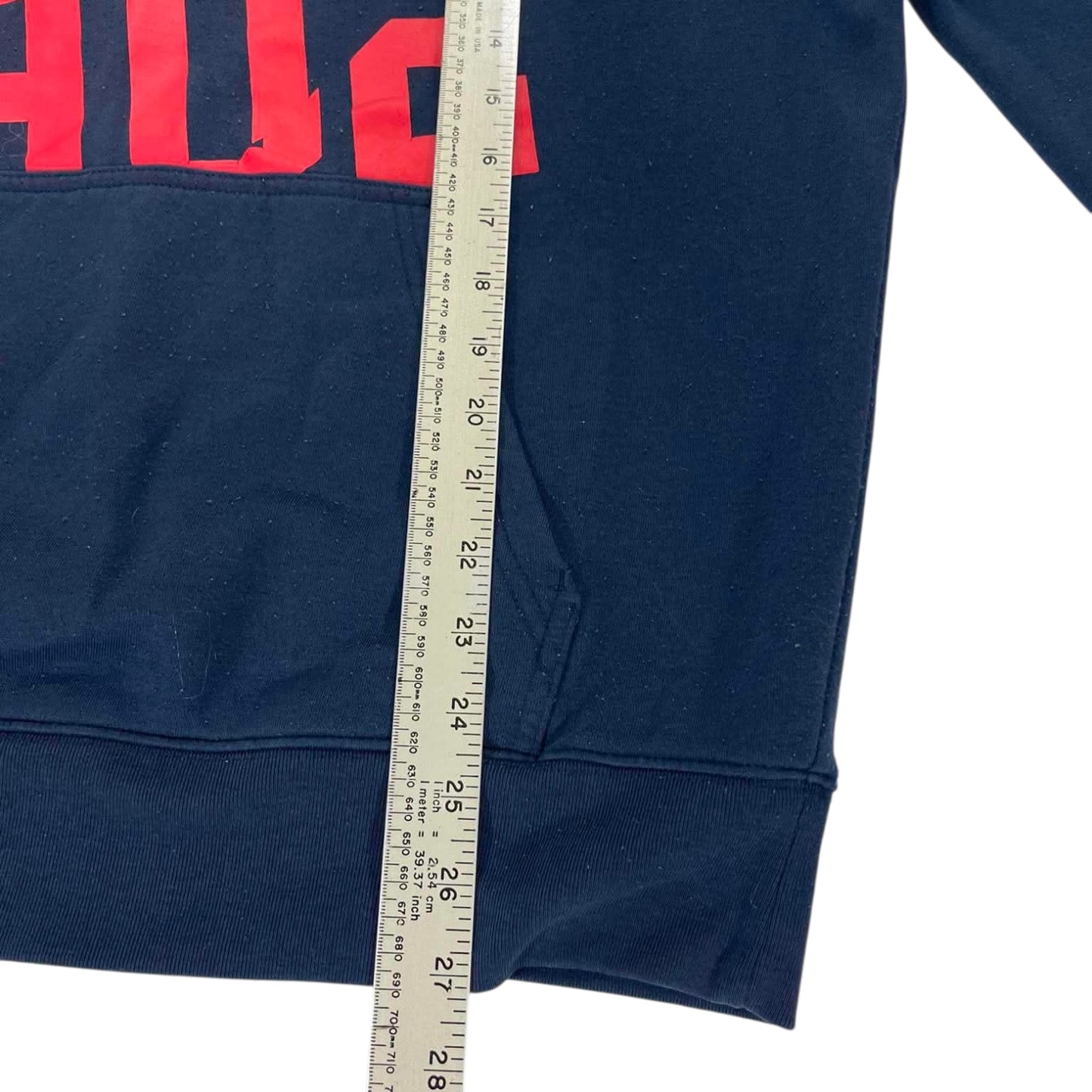 RUSSELL ATHLETIC NAVY BLUE HOODIE (L)