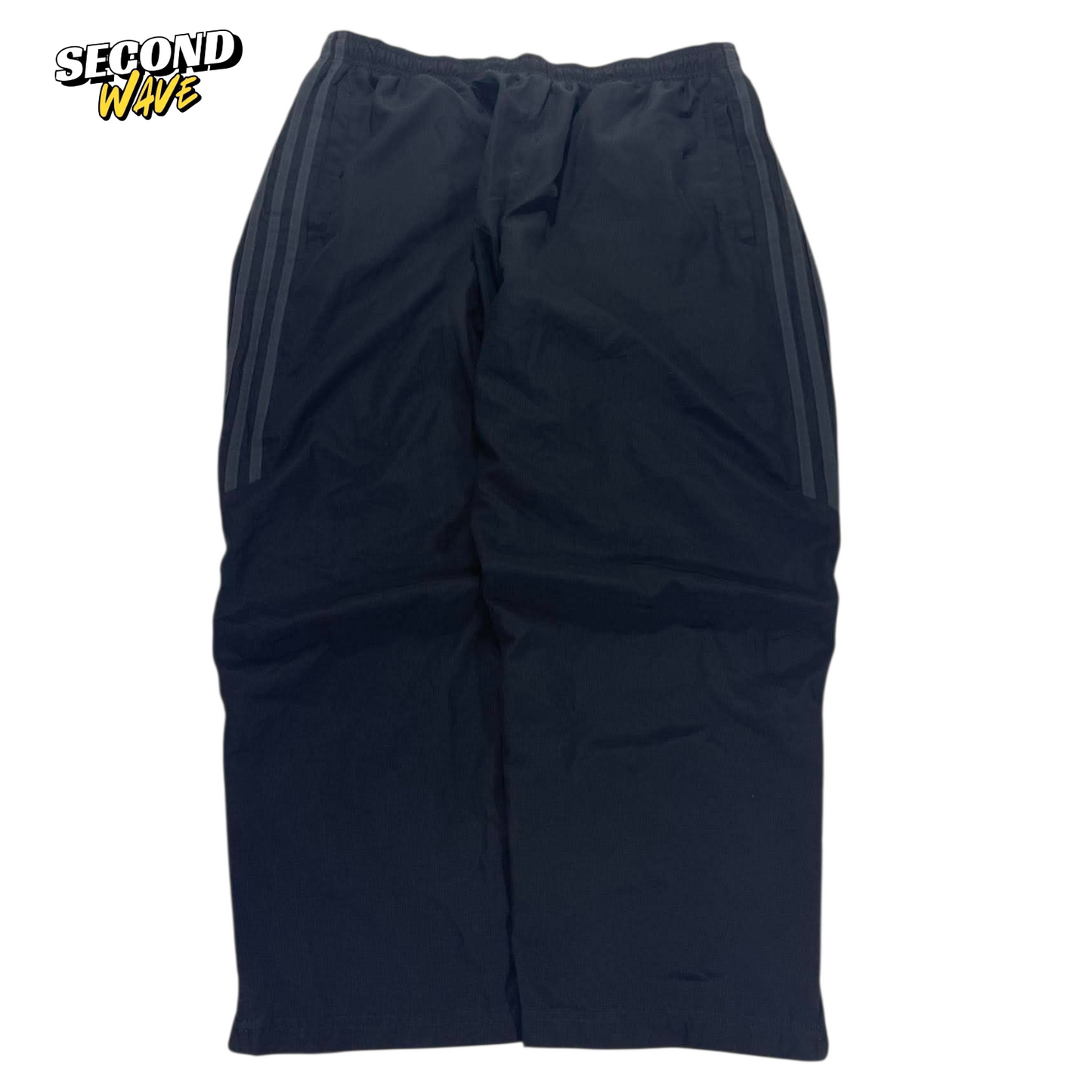 ADIDAS BLACK TRACK PANTS (XL)