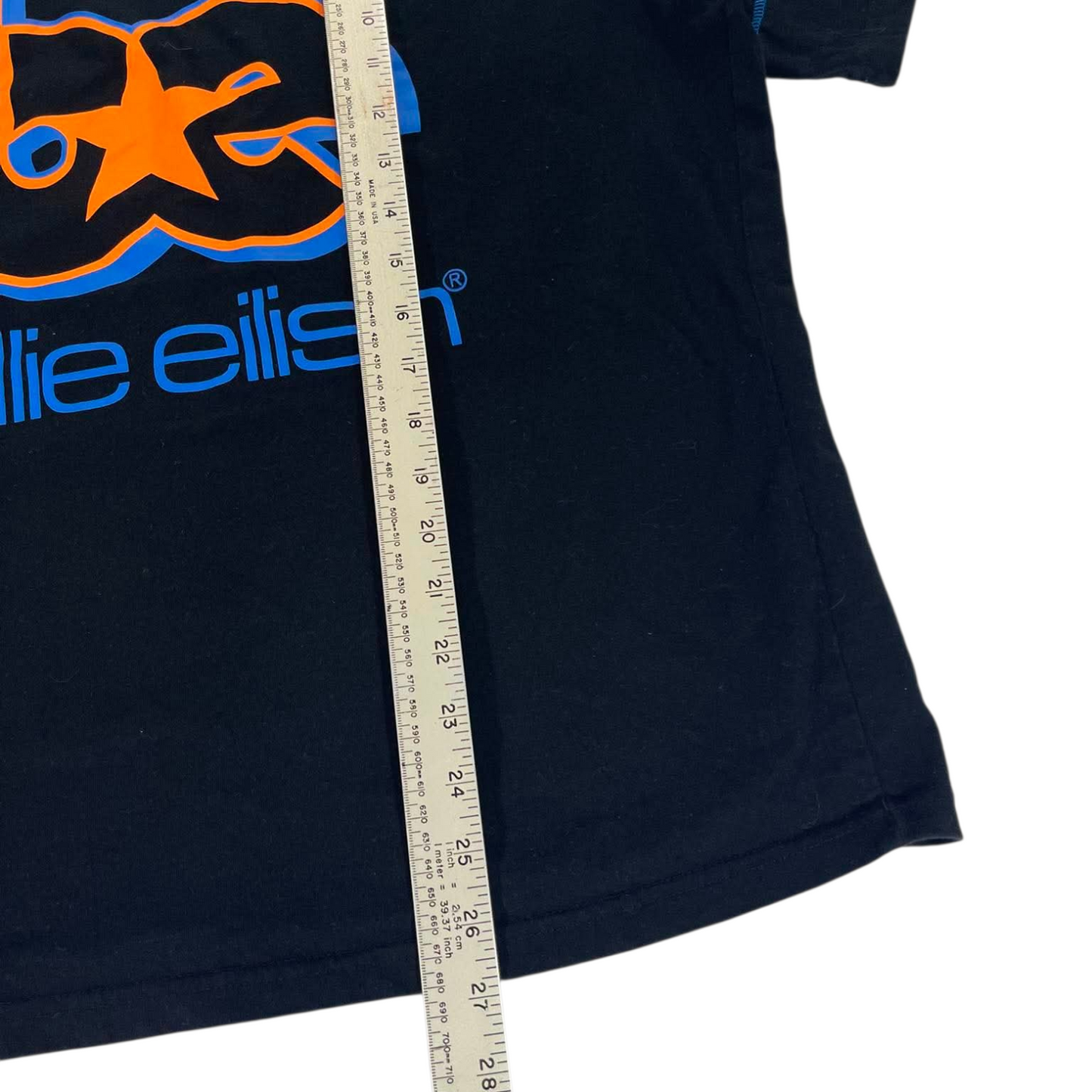 BILLIE EILISH BLACK & BLUE T-SHIRT (M)