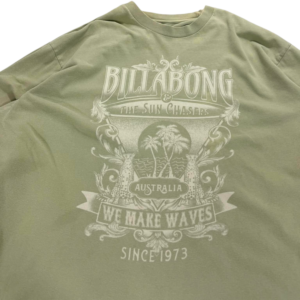 BILLABONG GREEN LONG SLEEVE (10 / XL)