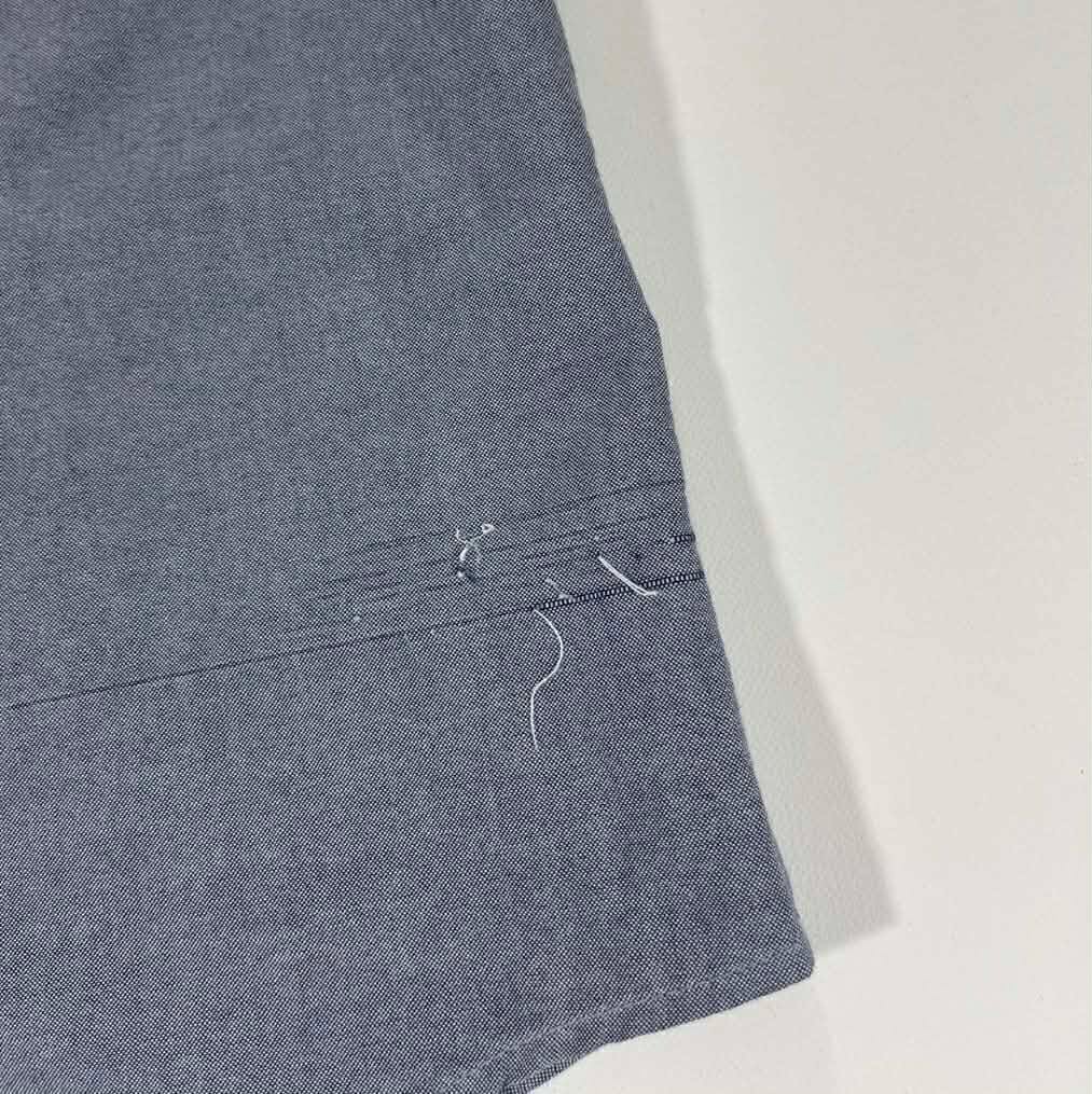 RVCA BLUE BUTTON UP SHIRT (M)