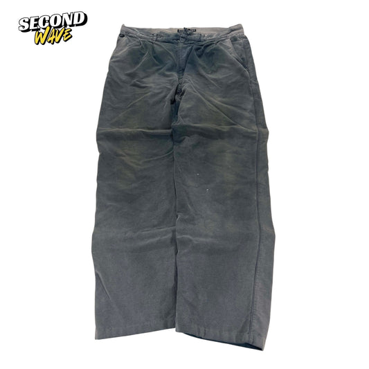 VINTAGE STONERIVER GRAY CORDUROY PANTS (34")