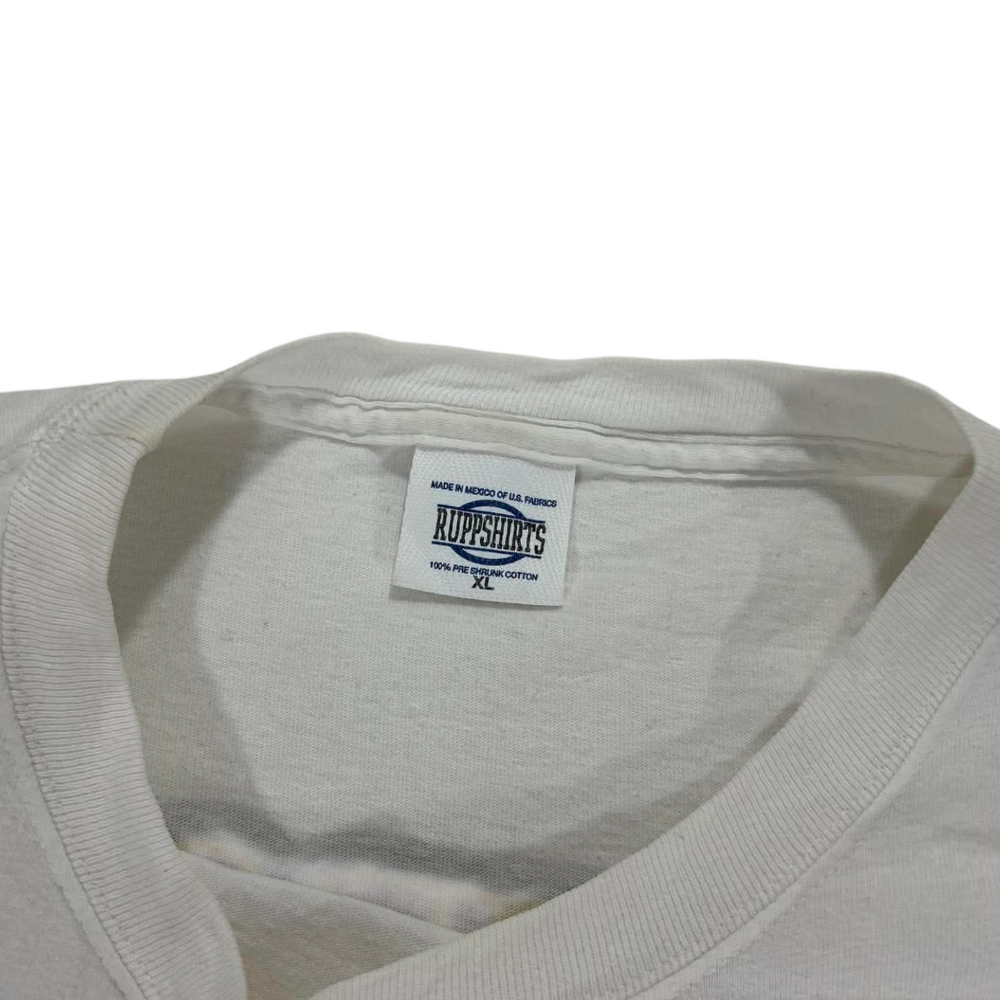 2002 MIAMI HURRICANES VS FLORIDA STATE SEMINOLES WHITE COTTON TEE (XL)