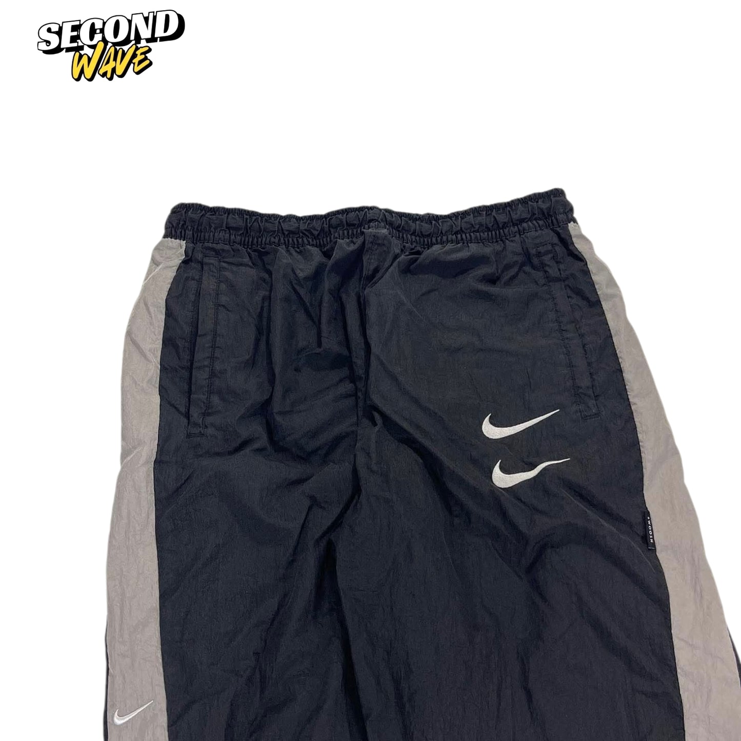 NIKE BLACK AND GREYTRACK PANTS (L)