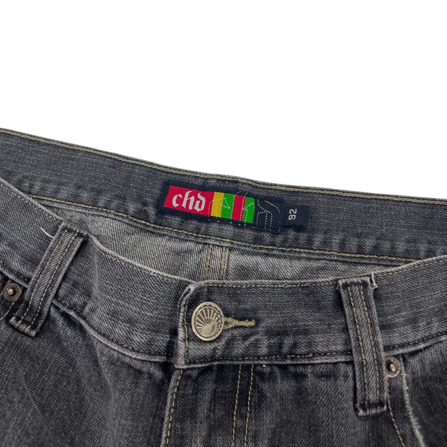 Y2K CHD BLACK DENIM JEANS (34)