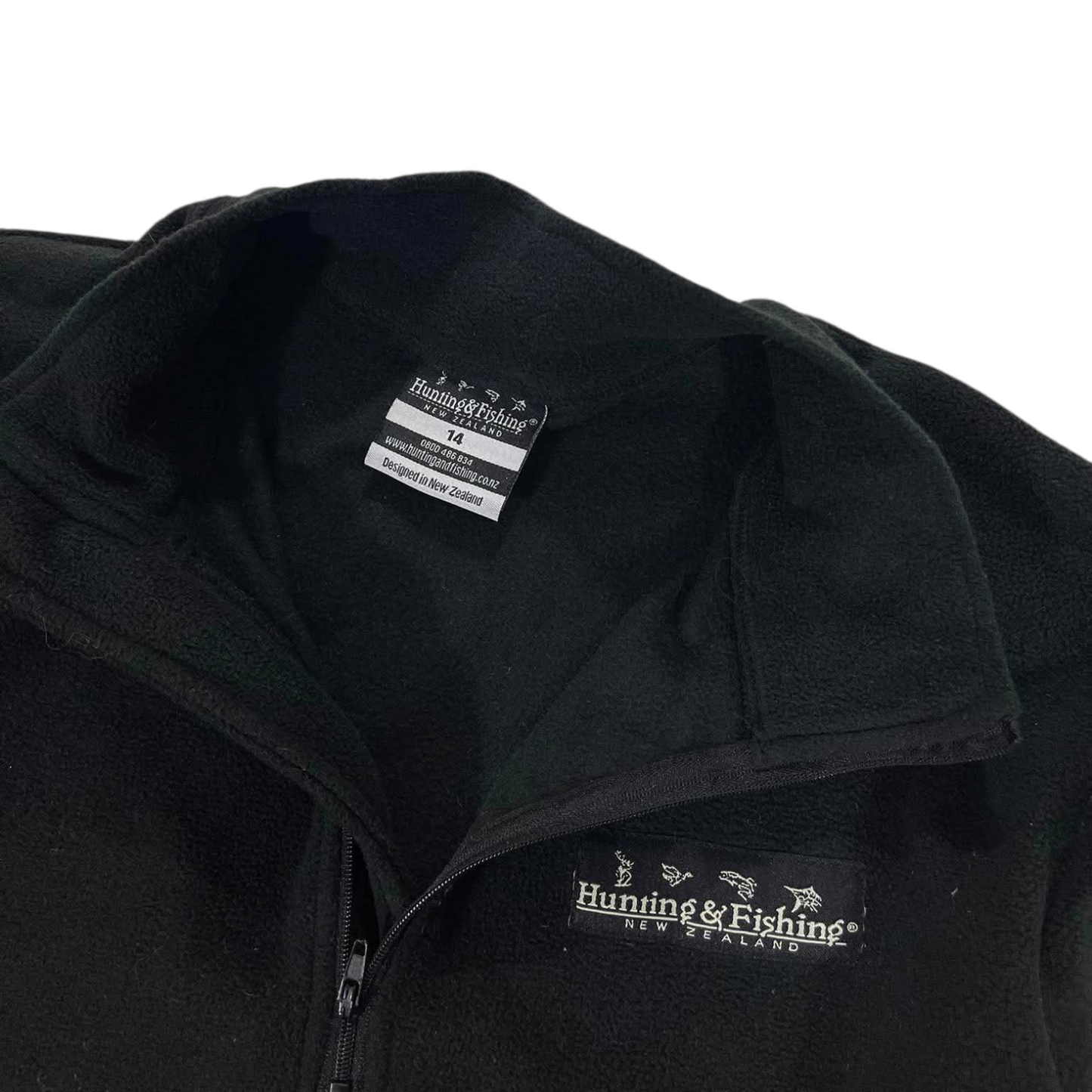 HUNTING & FISHING BLACK QUARTER ZIP FLEECE (14)