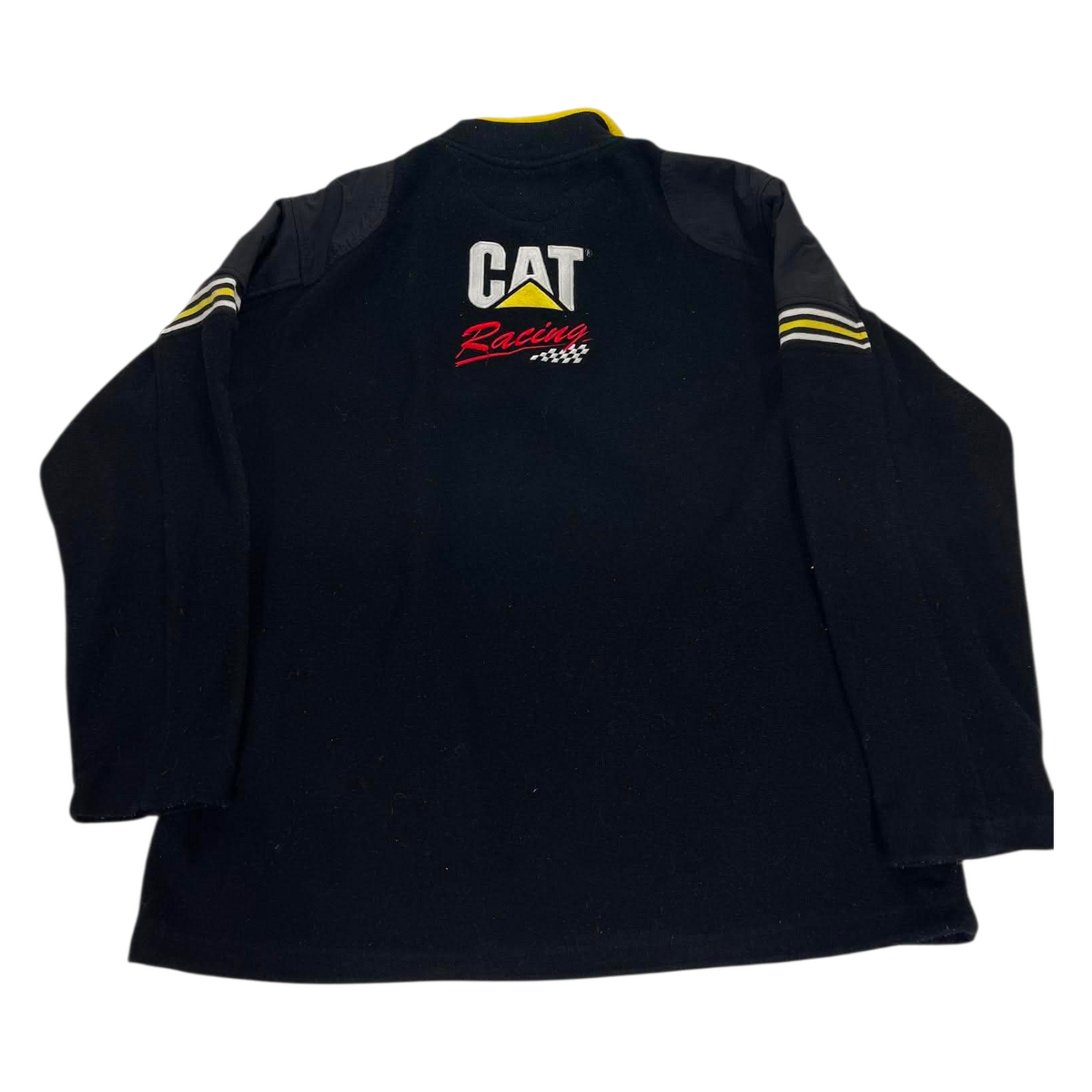VINTAGE FORD PERFORMANCE RACING BLACK & YELLOW QUARTER ZIP FLEECE (L)