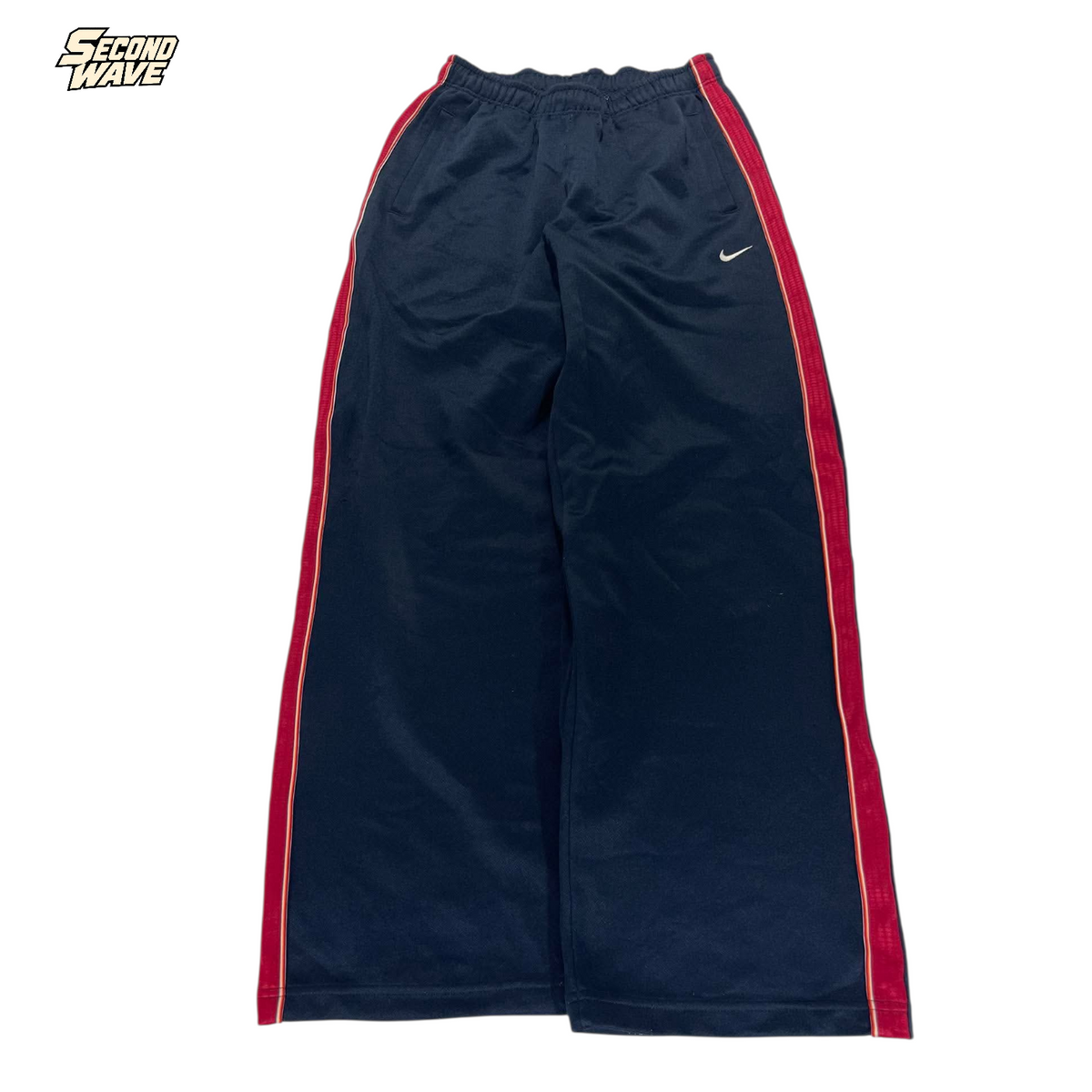 Y2K NIKE NAVY/RED TRACK PANTS⁹ (BEST FIT M)