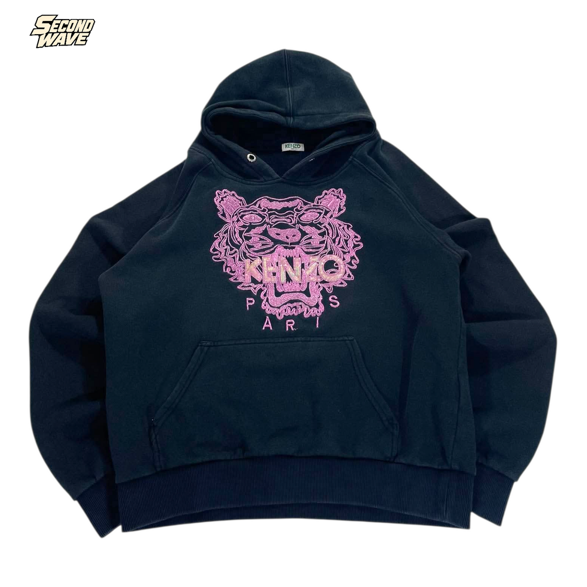 KENZO PARIS BLACK HOODIE (XS)