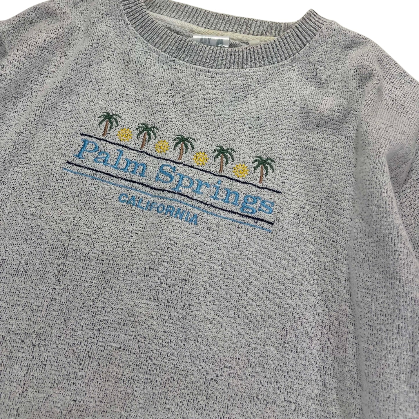 VINTAGE 90S PALM SPRINGS EMBROIDERED SWEATER (M)