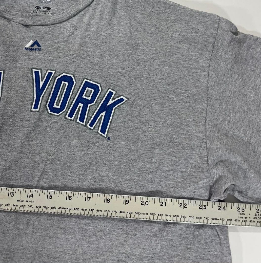 VINTAGE MAJESTIC ATHLETIC GREY NEW YORK YANKEES T-SHIRT (XL-XXL)