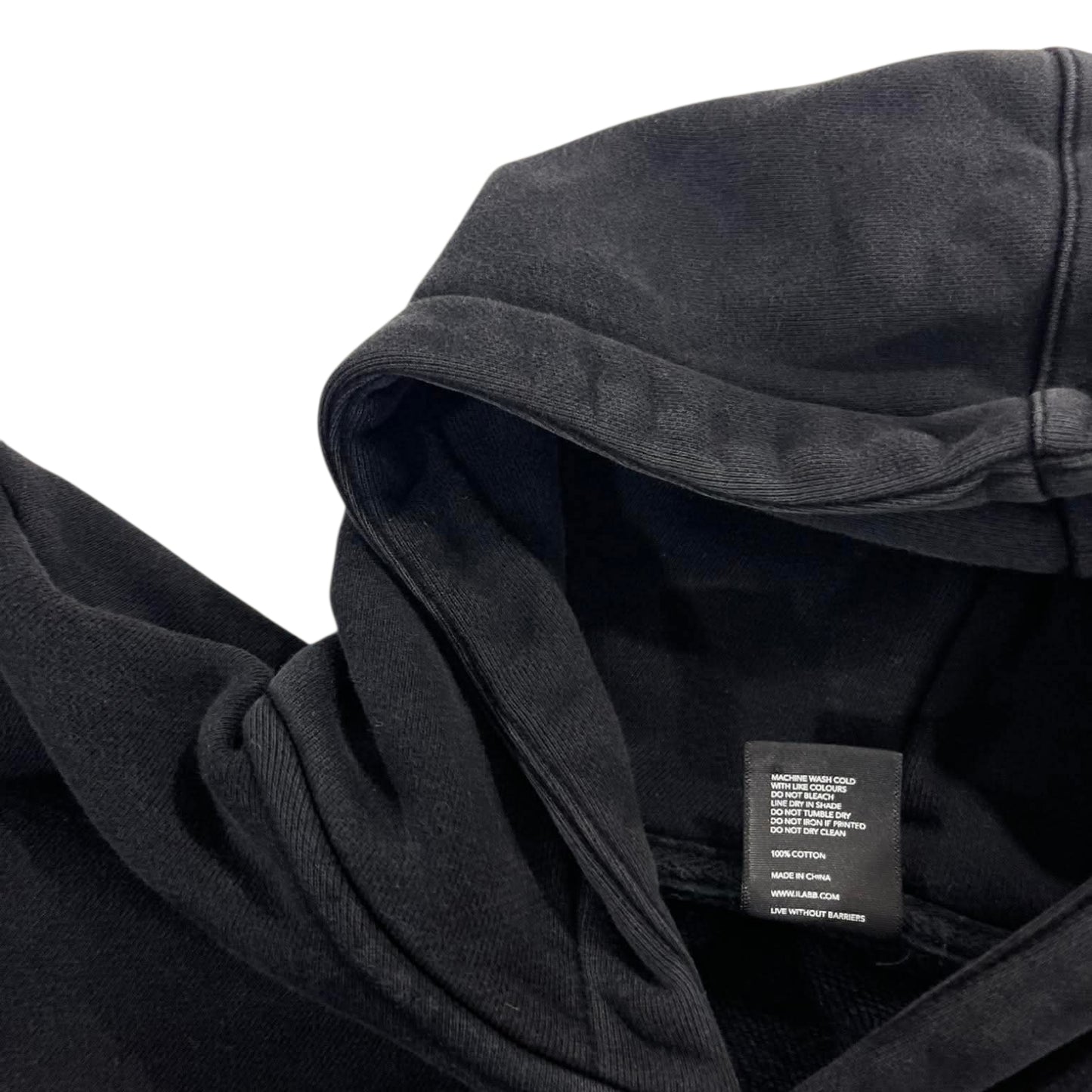 ILABB FADED BLACK HOODIE (XS)