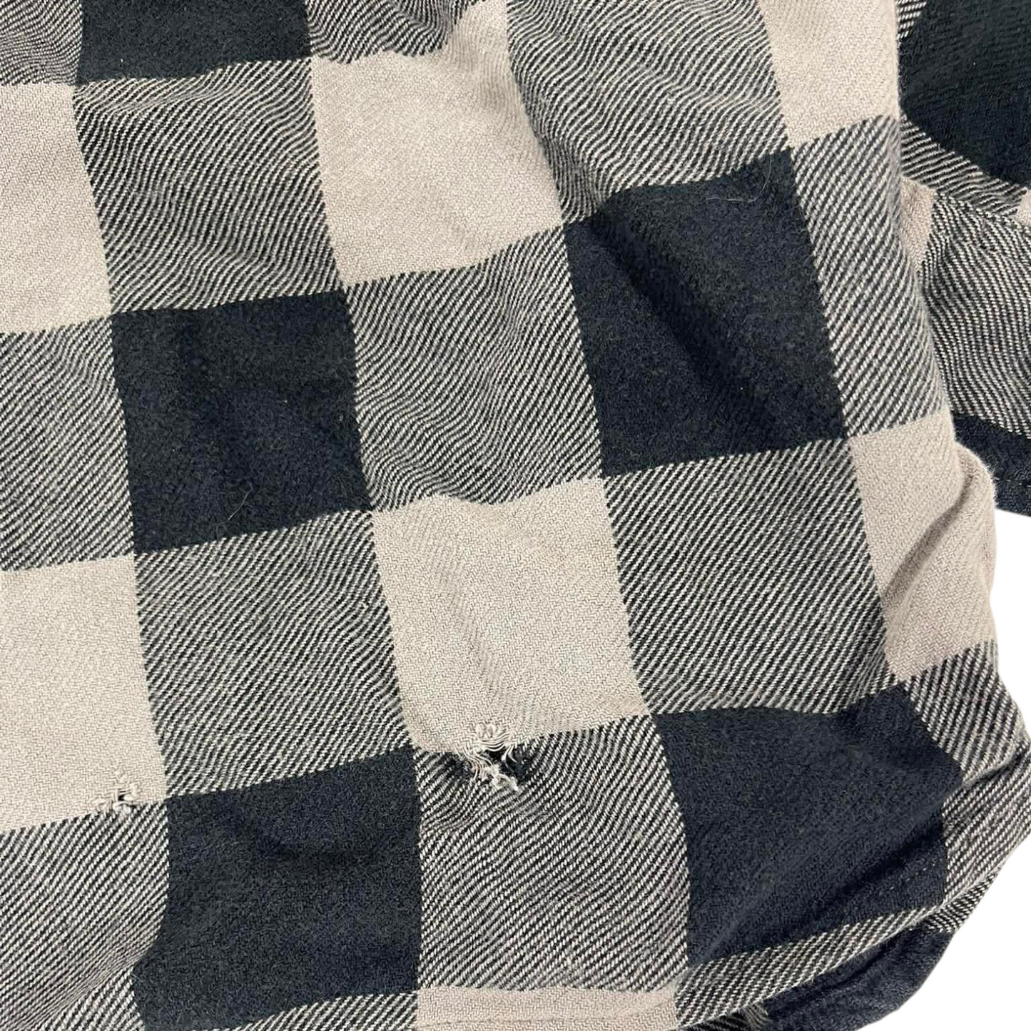 VINTAGE LEVIS BLACK & GREY FLANNEL SHIRT (L-XL)