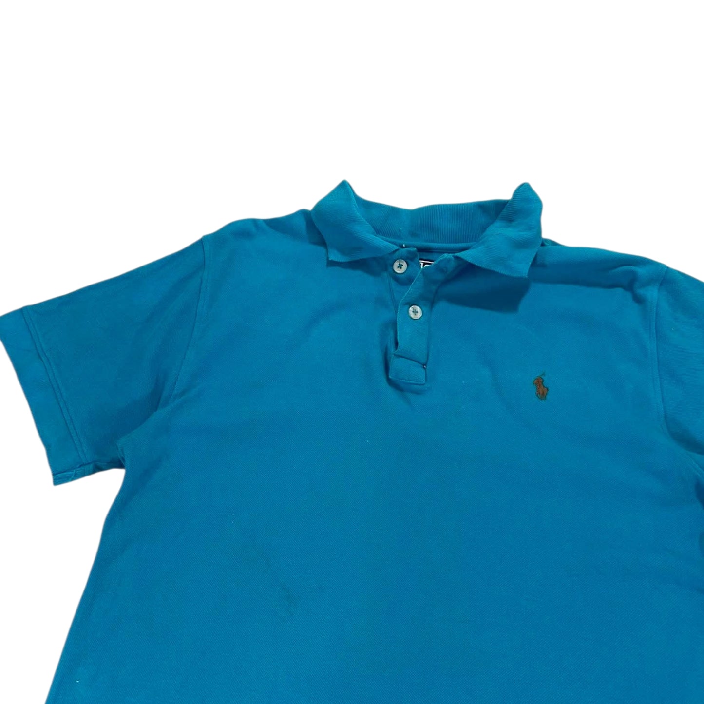 RALPH LAUREN BLUE POLO SHIRT (S)