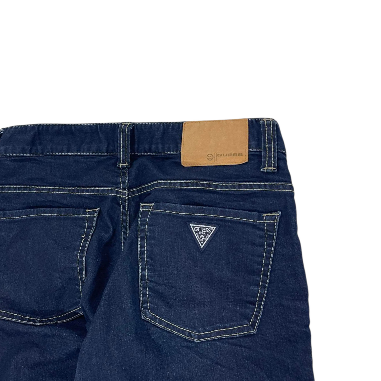 GUESS NAVY BLUE STRAIGHT LEG JEANS (28)