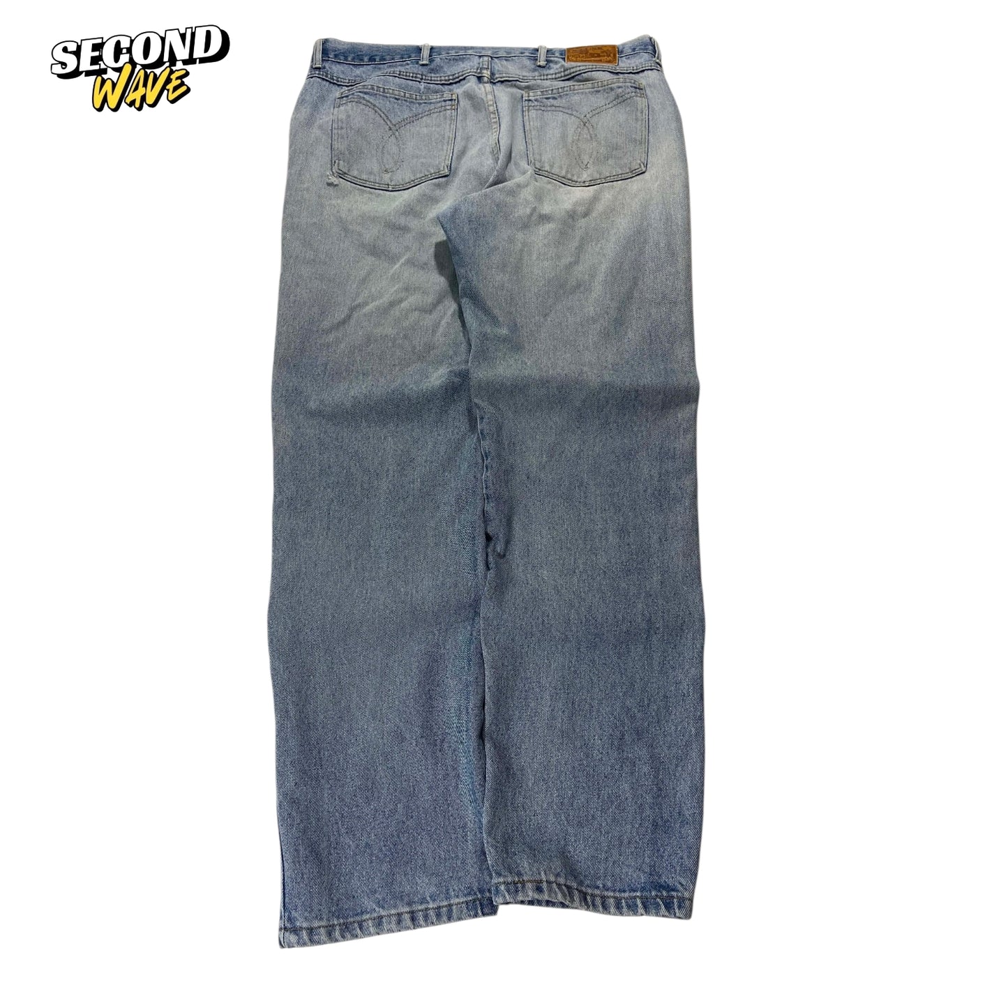 VINTAGE MADE IN NZ TUSK BLUE DENIM JEAN (36)
