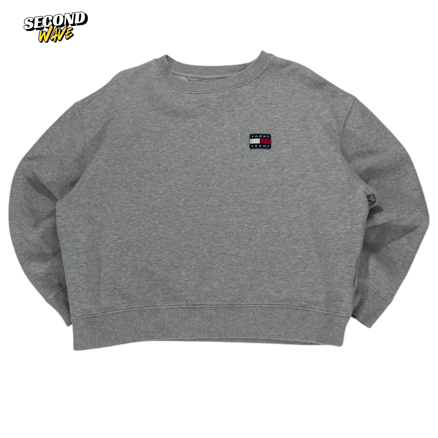 TOMMY JEANS GREY CREWNECK SWEATSHIRT (M)