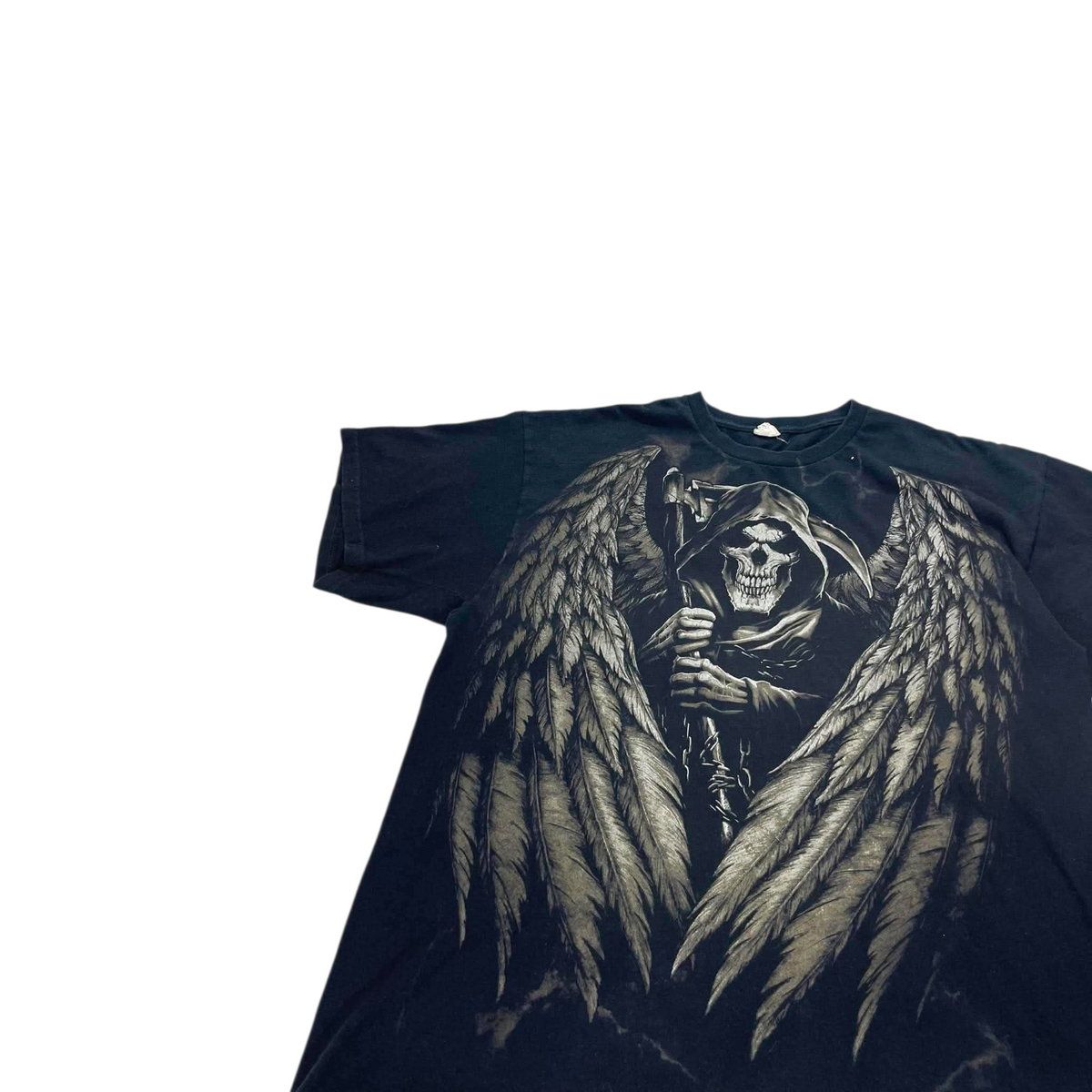 Y2K BLACK GRIM REAPER T-SHIRT (XL)