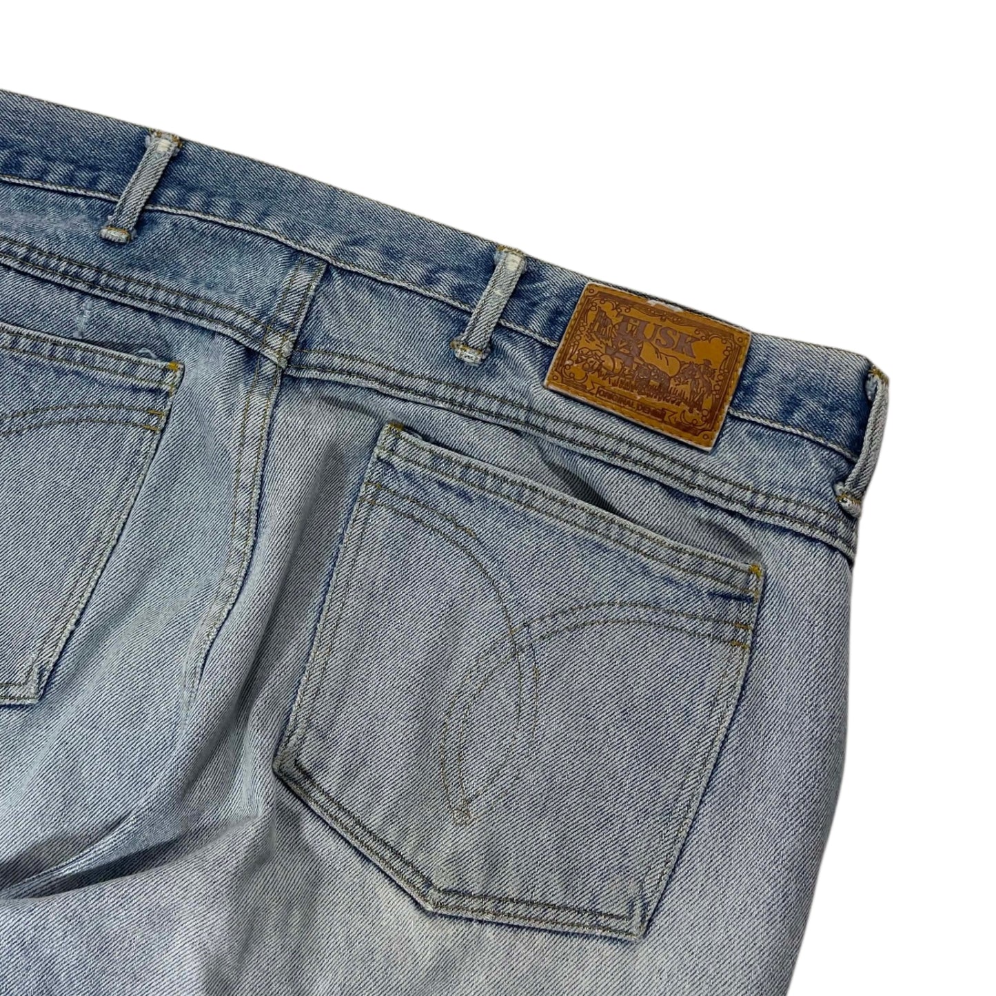 VINTAGE MADE IN NZ TUSK BLUE DENIM JEAN (36)