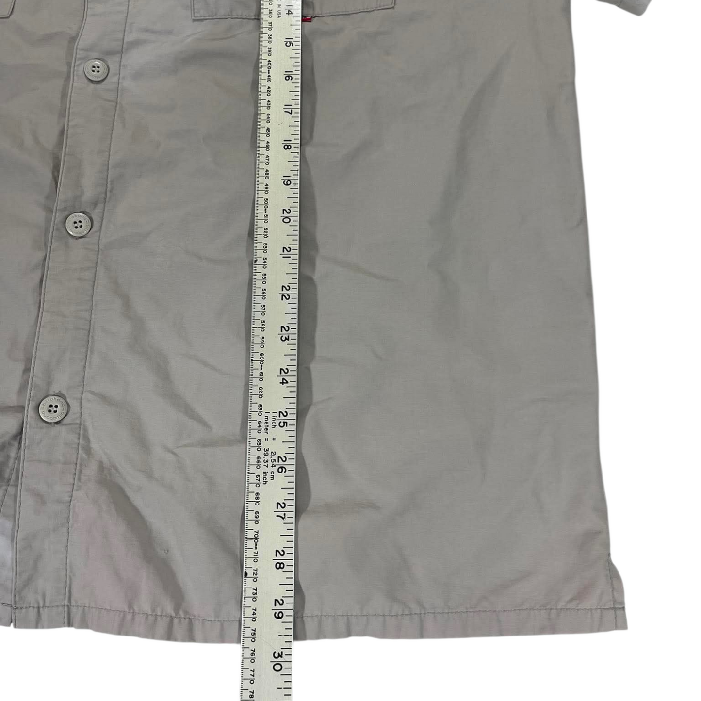 Y2K BILLABONG GRAY BUTTON UP SHIRT (XL)